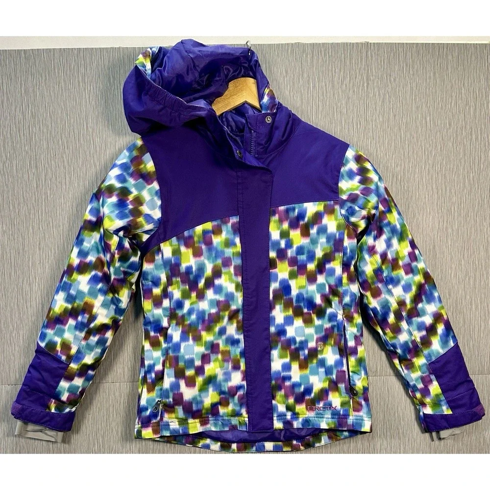Arctix Suncatcher Insulated Winter Jacket Purple Multicolor Youth Medium‎